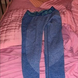 Blue Gym Shark Leggings
